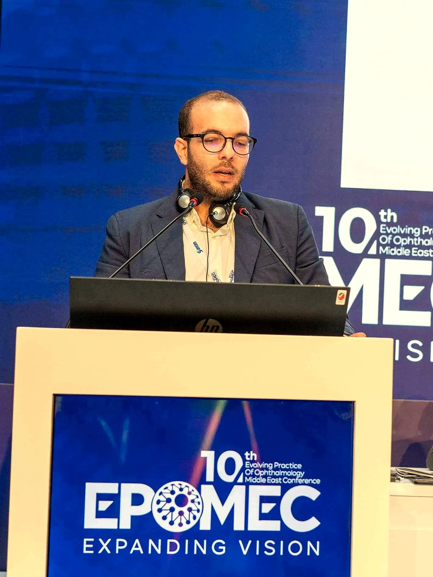 Le Dr Moussa, 10th EPOMEC (Evolving Practice of Ophthalmology Middle East Conference), Dubaï